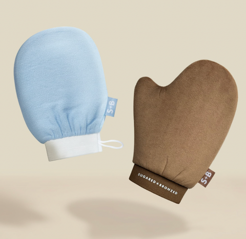 Meet Your New Glow Essentials: The S+B Exfoliating + Applicator Mitts ✨