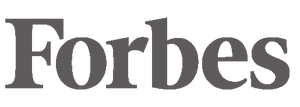 Forbes logo in gray on a white background