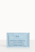 S&B feminine towelette packaging on a white background