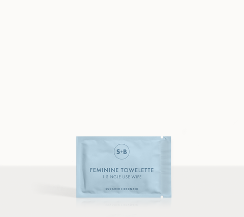S&B feminine towelette packaging on a white background